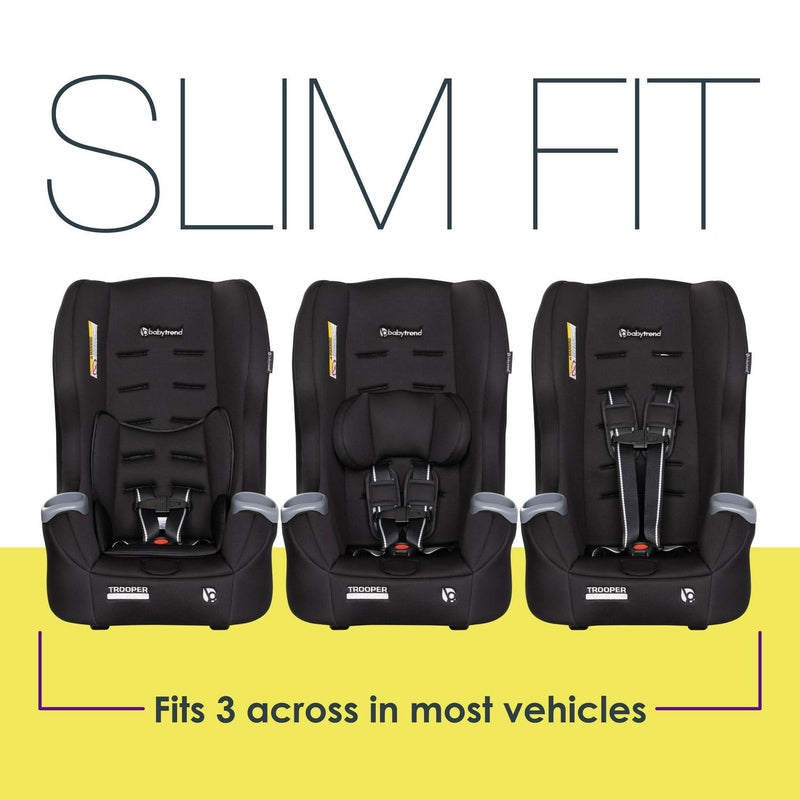 Baby Trend Trooper 3-in-1 Convertible Car Seat, Desert Black