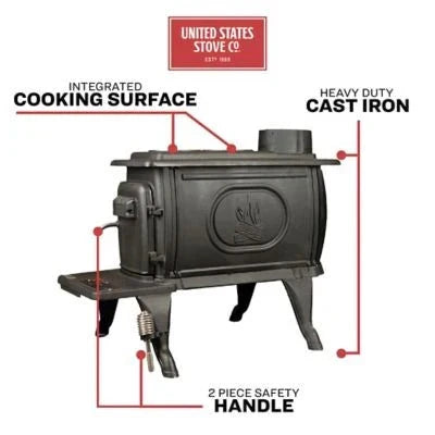 900 Square Feet EPA-exempt Cast Iron Stove