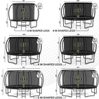 Jumpzylla 8 Ft. Trampoline Outdoor With Enclosure For Kids