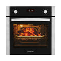 EuroChef 60cm Stainless Built-In 70L Grill 8 Function Fan Forced Electric Wall Oven