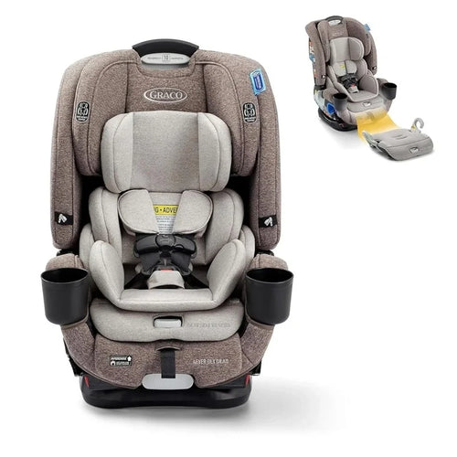 4Ever Dlx 4-in-1 Child Car Seat, Charlie, Rear-Facing, Forward-Facing And Booster Seat
