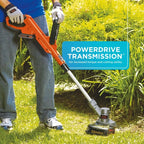 Black Plus Decker 20V Cordless String Trimmer And Edger, 2Ah, Lithium Ion Battery Included
