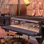 Backyard Discovery Argentine Santa Maria XL Wood Fire And Charcoal Steel Grill, Asado Clamp
