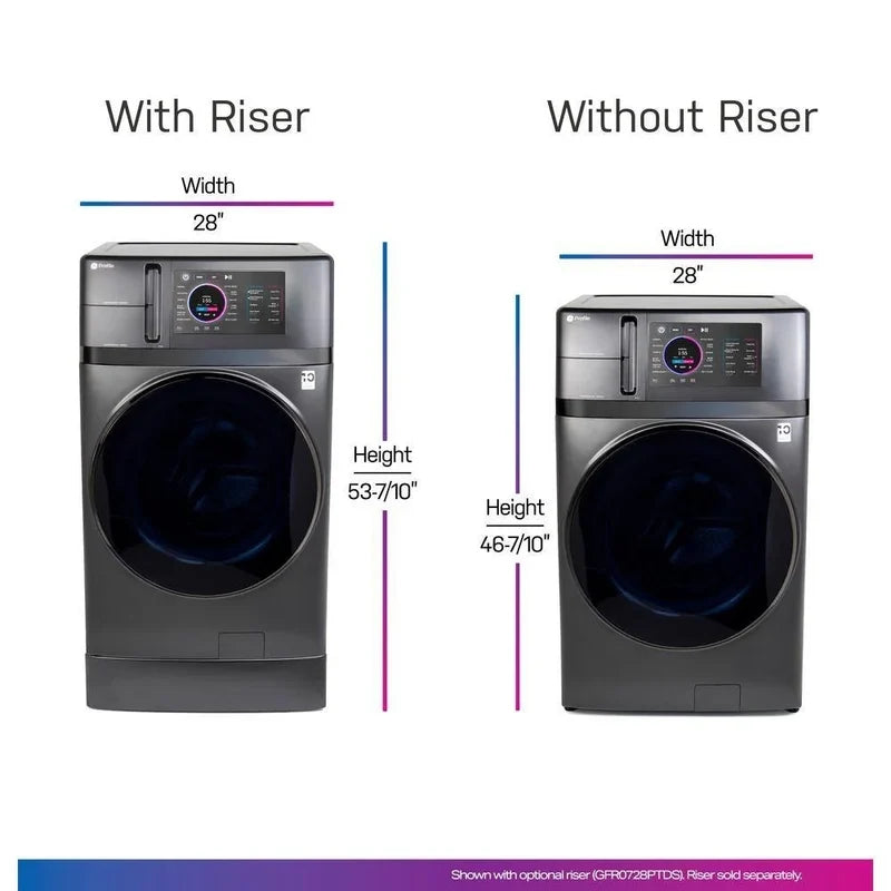 Profile 4.8 Cu. Ft. UltraFast Combination Washer-Dryer With Ventless Heat Pump Technology In Carbon Graphite