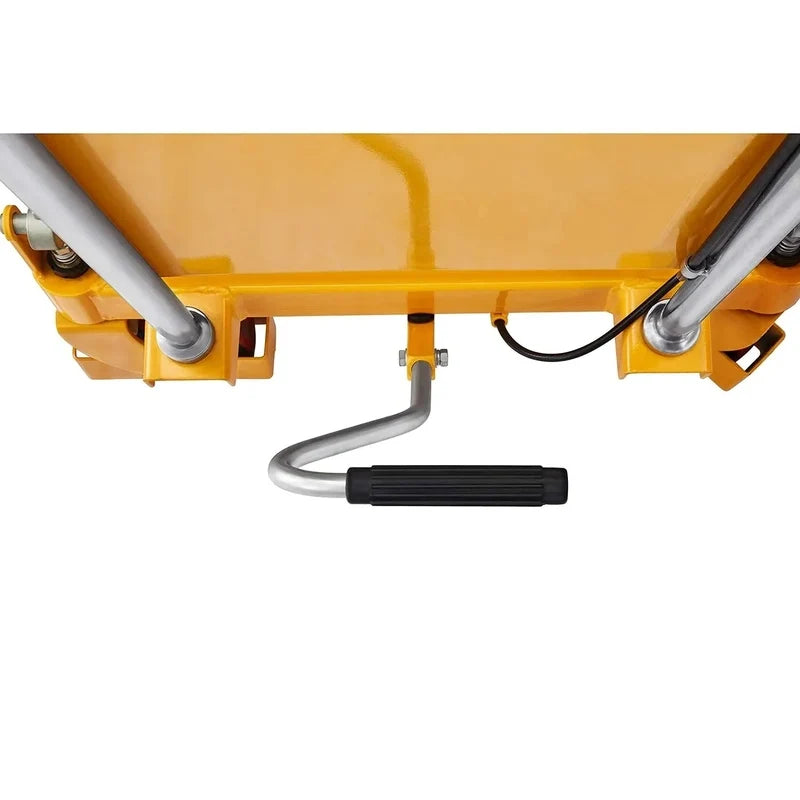 Hydraulic Lifting Table Trolley, Load Capacity 350 Kg, Maximum Height 130 Cm, Double Scissor Lift Table With Safety Device An
