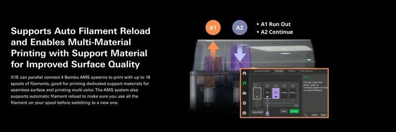 Bambu Lab X1E Combo Craft 3D Printer