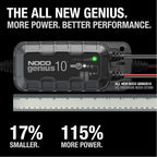 Noco GENIUS10, 10A 6V/12V Smart Battery Charger, Maintainer And Desulfator