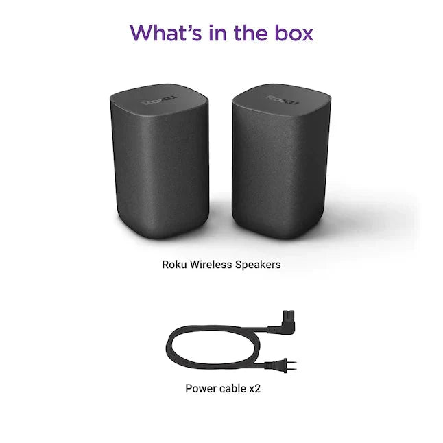 Roku 6.1-in 80-Watt Set Of 2 Smart Indoor Portable Speaker