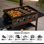 Blackstone 4-Burner 36 In. Griddle Cooking Station With Side Shelves