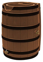 Good Ideas Rain Wizard 65 Gallon Rain Barrel With Darkened Ribs, Terra Cotta